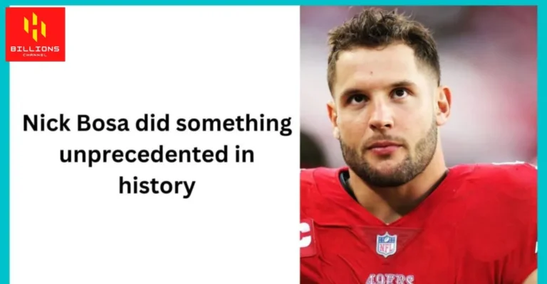 Nick Bosa did something unprecedented in history, as evidenced by his response and post-match credits